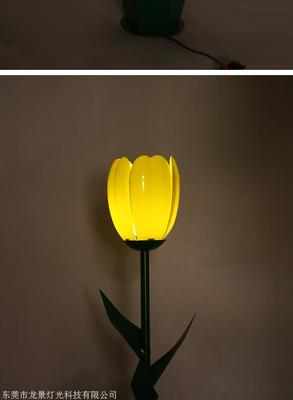 流光溢彩，點(diǎn)亮庭院 亞克力郁金香花燈——現(xiàn)代景觀亮化的詩意之選
